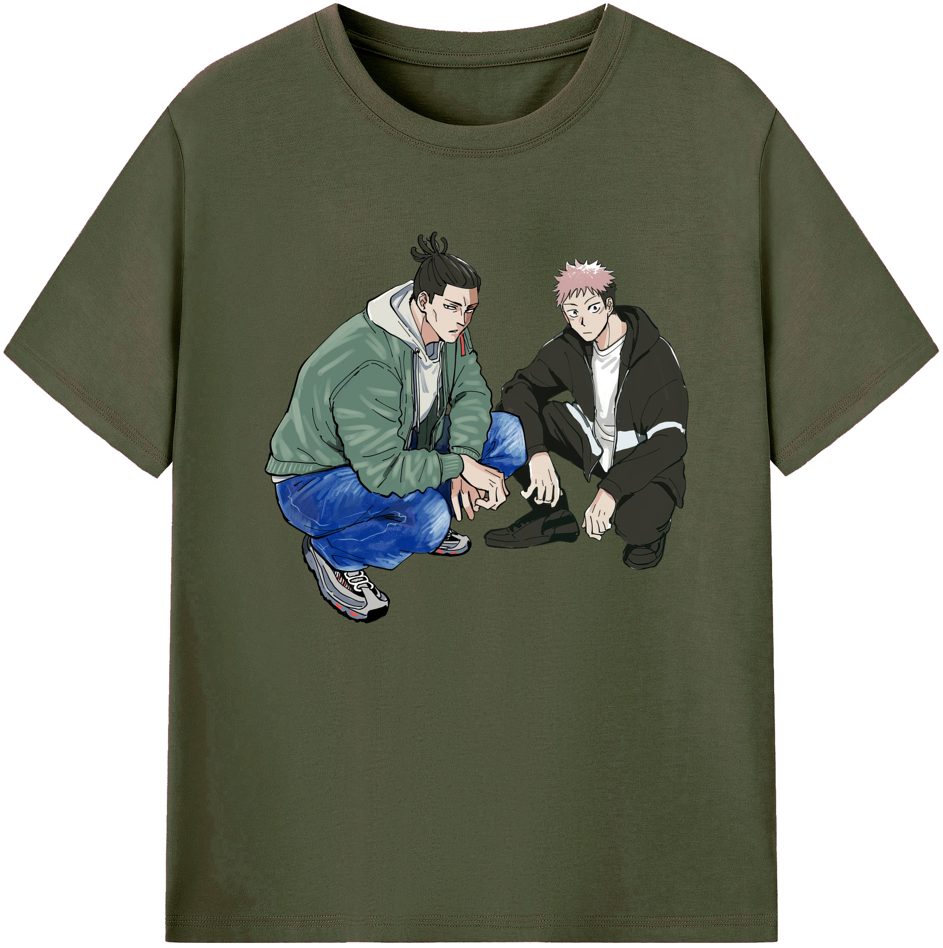 （画像用） 呪術廻戦 Jujutsu Kaisen 綿100％ メンズ半袖Tシャツ｜肌触りやわらか＆通気性